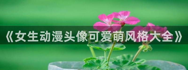 age动漫网：《女生动漫头像可爱萌风格大全》